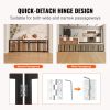 Indoor Pet Barrier, 24" Height x 80.3" Width, 4-Panel Folding Gate for Pets, Adjustable and Versatile Dog Fence for Both Wide and Slim Openings