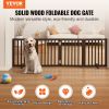 Indoor Pet Barrier, 24" Height x 80.3" Width, 4-Panel Folding Gate for Pets, Adjustable and Versatile Dog Fence for Both Wide and Slim Openings