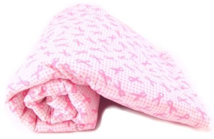 Tossed Pink Ribbons Pet Blanket