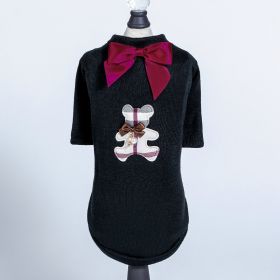 Burberry Dog Tee (Color: Black, size: SM)