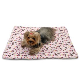 Girly Monkey Flannel/Plush Blanket (size: small)
