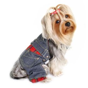 Adorable Stripy Denim Overall (size: medium)