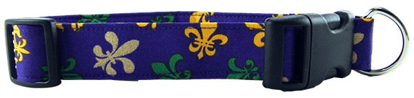 Fleur de Lis Dog Collar (size: X-Small)