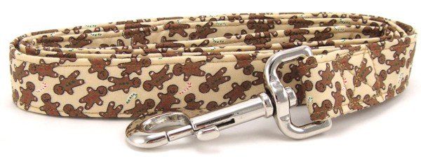 Gingerbread Men Dog Leash (size: X-Small)