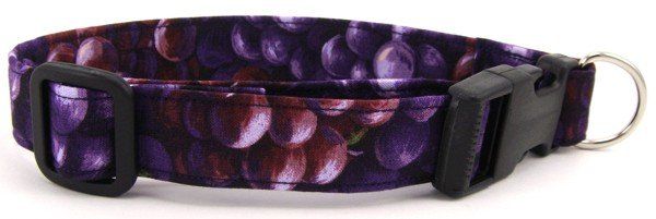 Purple Grapes Dog Collar (size: X-Small)