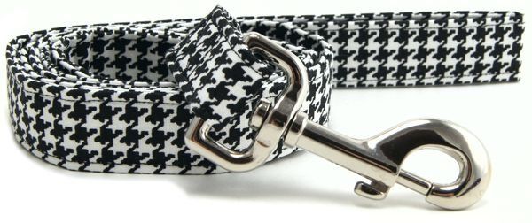 Houndstooth Dog Leash (size: X-Small)