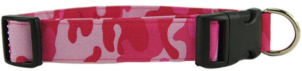 Pink Camo Dog Collar (size: X-Small)