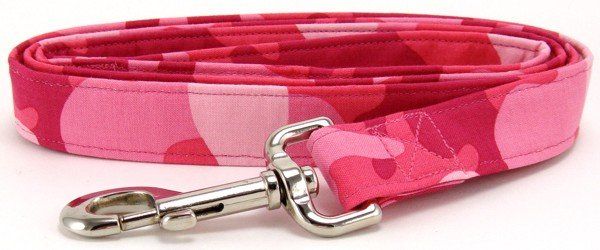 Pink Camo Dog Leash (size: X-Small)