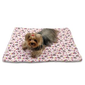 Girly Monkey Flannel/Plush Blanket (size: small)