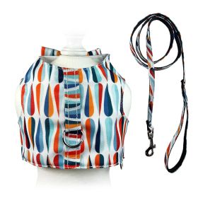 Chic Raindrop Harness Vest with Matching Leash (size: medium)