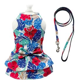 Hawaiian Harness Dress with Matching Leash (size: medium)