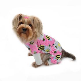 Ultra Soft Plush Minky Bumblebee & Flower Pajamas (size: medium)