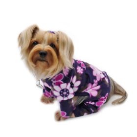 Midnight Garden Fleece Turtleneck Pajamas (size: medium)