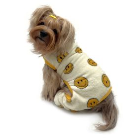 Ultra Plush Happy Face Front Sleeveless Pajamas (size: medium)