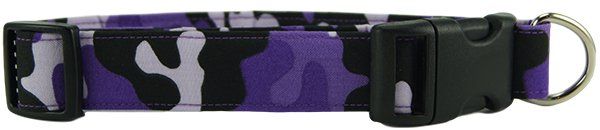 Purple Camo Dog Collar (size: X-Small)