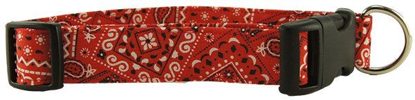 Red Bandana Dog Collar (size: X-Small)